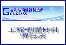 工程塑膠材料特性表